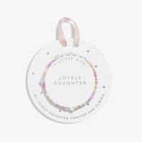 Children's Happy Little Moments | 'Lovely Daughter' | Silver Plated | Bracelet | 6 1/8" Stretch