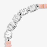 Children's Happy Little Moments | 'Happy Birthday' | Silver Plated | Bracelet | 6 1/8" Stretch