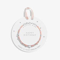 Children's Happy Little Moments | 'Happy Birthday' | Silver Plated | Bracelet | 6 1/8" Stretch