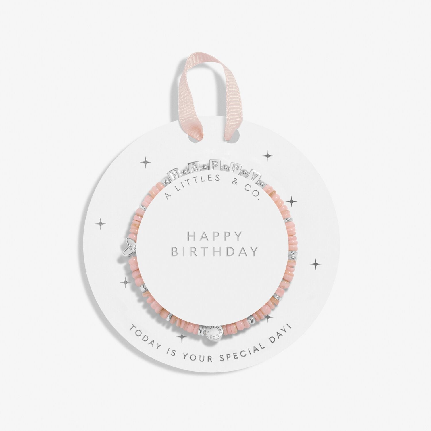 Children's Happy Little Moments | 'Happy Birthday' | Silver Plated | Bracelet | 6 1/8" Stretch
