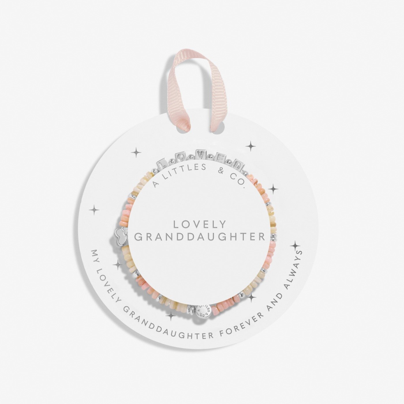 Children's Happy Little Moments | 'Lovely Granddaughter' | Silver Plated | Bracelet | 6 1/8" Stretch