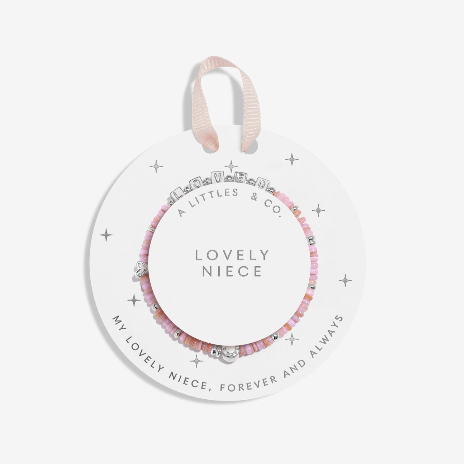Kids' Happy Little Moments | 'Lovely Niece' | Silver Plated | Bracelet | 6 1/8" Stretch