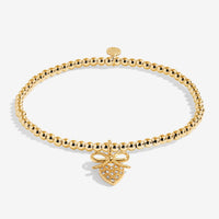 Kids' A Little | 'Beautiful Birthday Girl' | Gold-Tone Plated | Bracelet | 6 1/8" Stretch