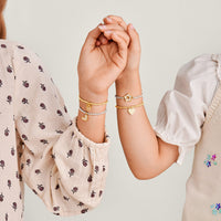 Kids' A Little | 'Beautiful Birthday Girl' | Gold-Tone Plated | Bracelet | 6 1/8" Stretch