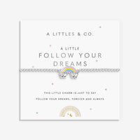 Kids' A Little | 'Follow Your Dreams' | Silver Plated | Bracelet | 6 1/8" Stretch