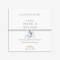 Kids' A Little | 'Make A Splash' | Silver Plated | Bracelet | 6 1/8" Stretch