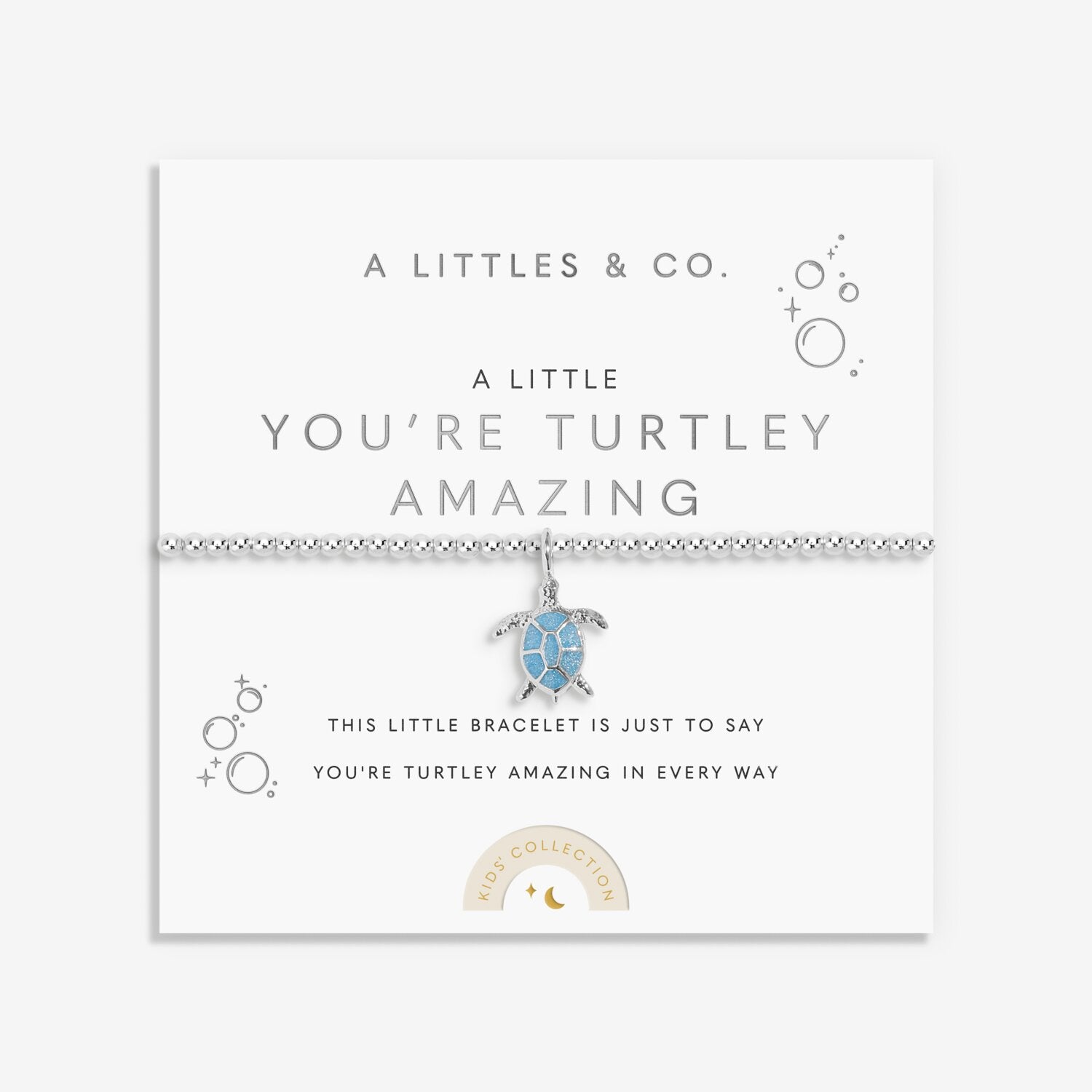 Kids' A Little | 'You're Turtley Amazing' | Silver Plated | Bracelet | 6 1/8" Stretch