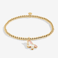 Kids' A Little | 'Magical Unicorn' | Gold-Tone Plated | Bracelet | 6 1/8" Stretch