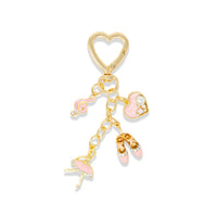 Tiny Quilted Ballet Charm Handbag