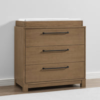 Simmons Kids Rustic 3-Drawer Dresser with Interlocking Drawers