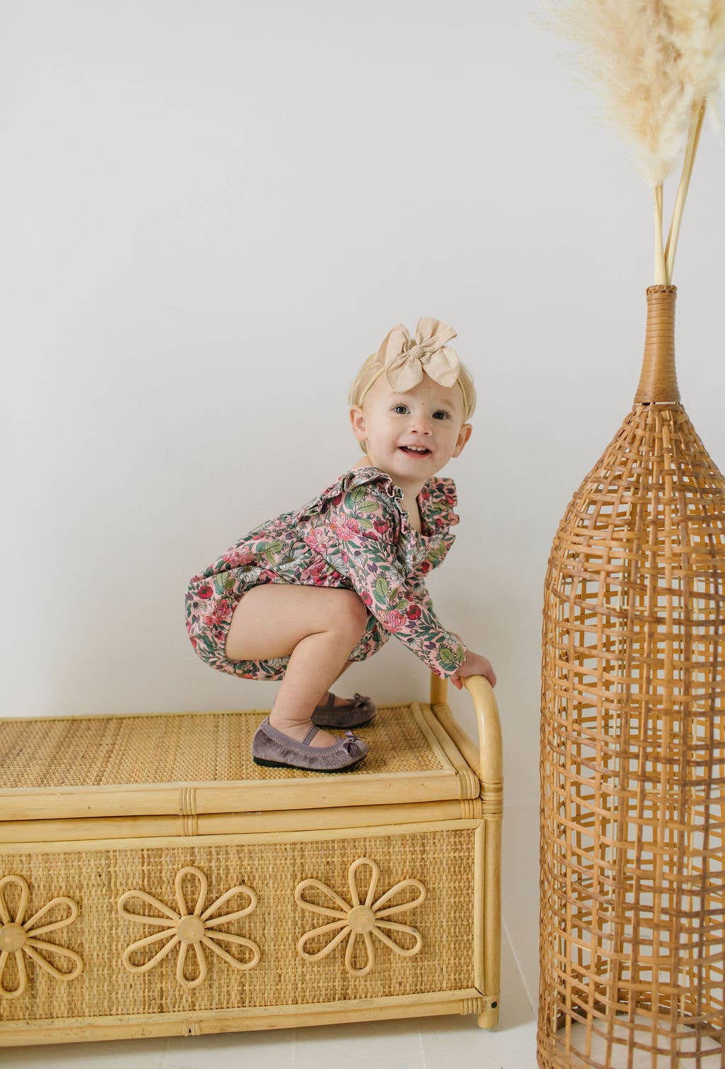 Leah Romper in Meadow Bloom