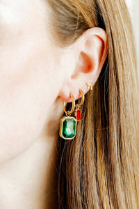Screwback Stud Earrings - Ruby Bow