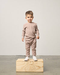 Ribbed Jogger - Mushroom