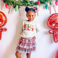 Christmas Plaid Tiered Tutu  Dress Up Skirt - Holiday Tutu