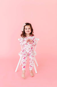 Pink Bows Long Sleeve Jammies Set