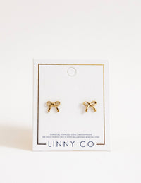 Screwback Stud Earrings - Sadie - Gold