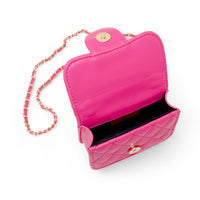 Tiny Quilted Ballet Charm Handbag