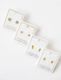 Screwback Stud Earrings - Finley Bow