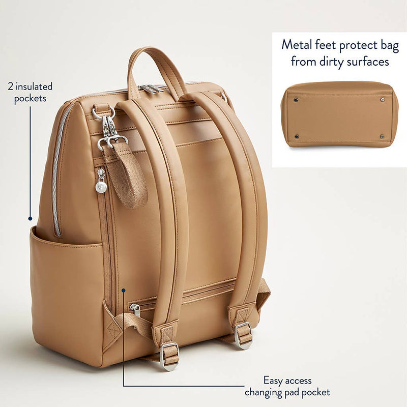 Eras Backpack™ Diaper Bag: Chai Latte