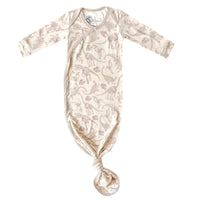 Newborn Knotted Gown - Jurassic Park Fossils