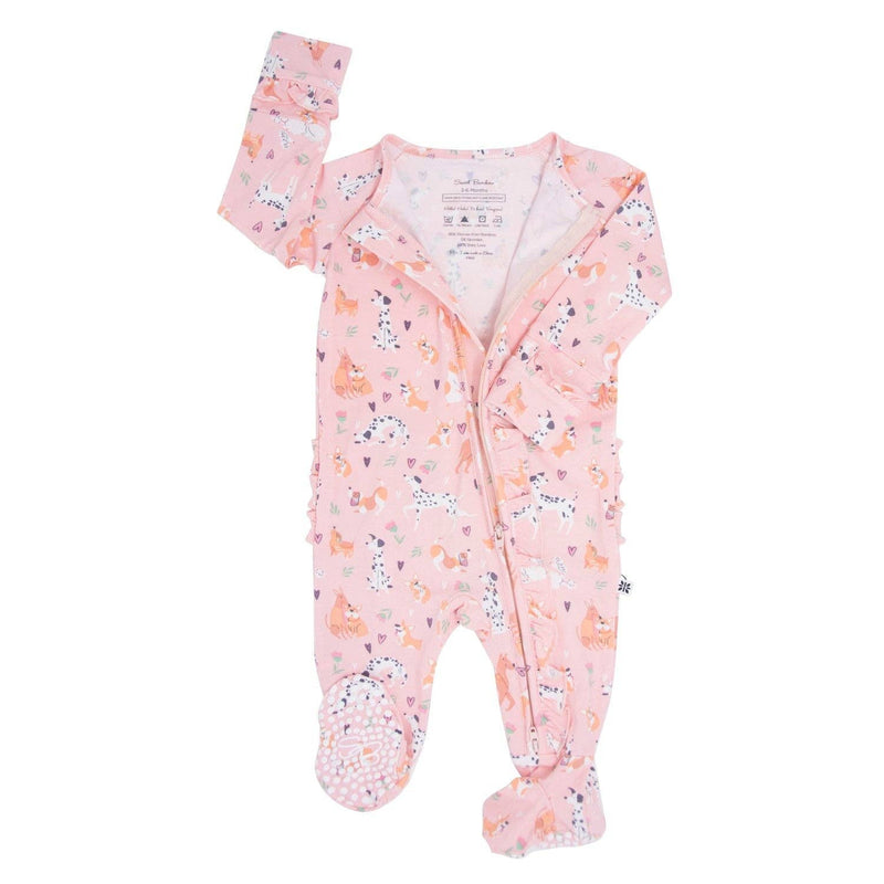 Ruffle Footie - Puppy Love