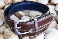 Black/ Brown Reversible Leather Belt