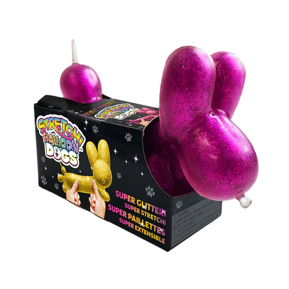 Stretchi Balloon Dog Glitter PDQ