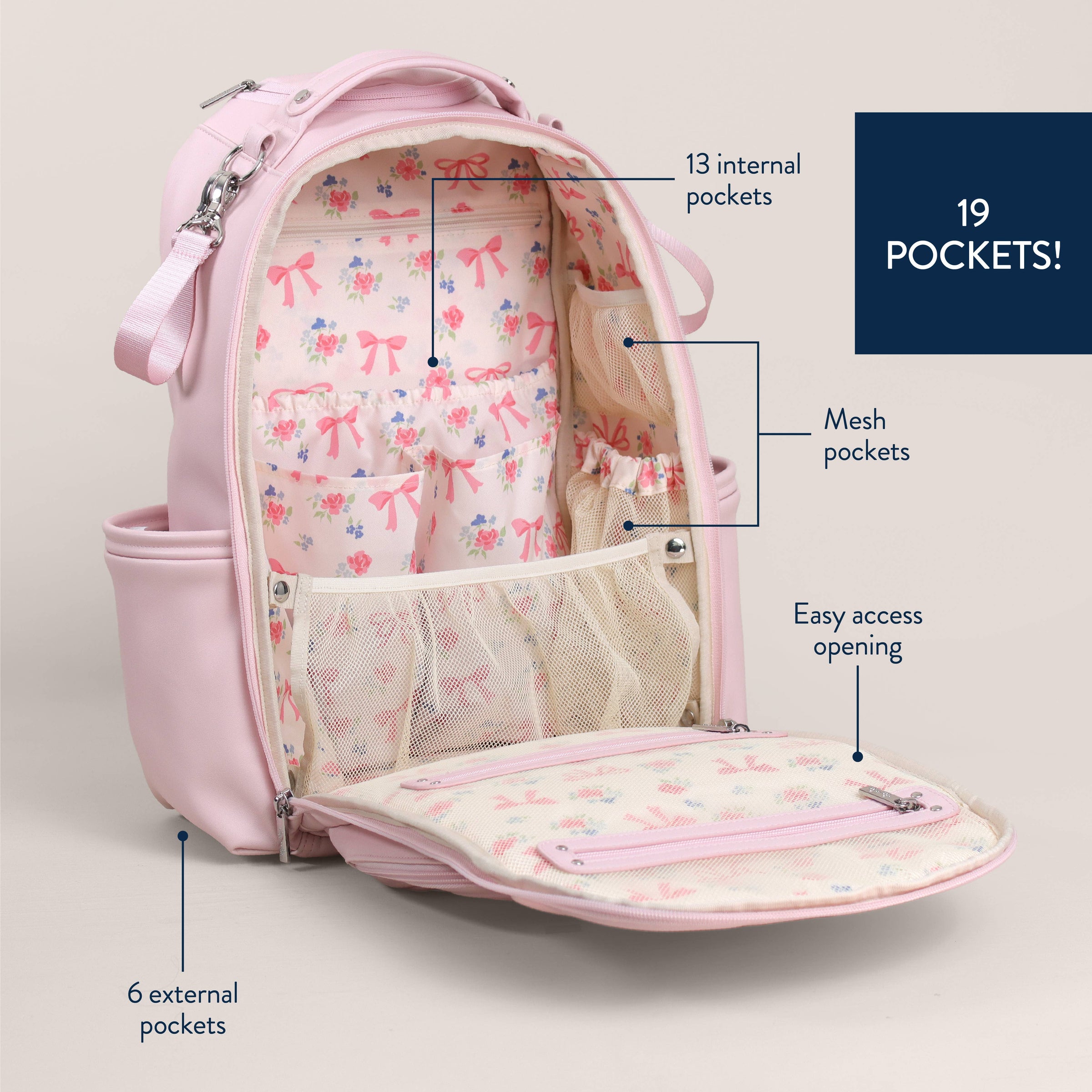 *NEW* Ribbons & Roses Boss Plus™ Backpack Diaper Bag