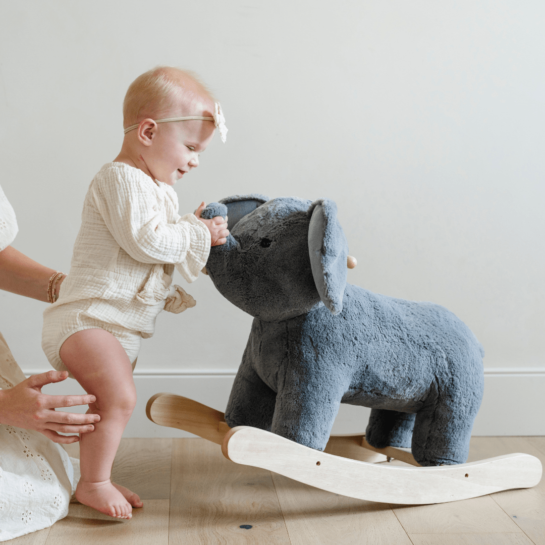 STUFFED ANIMAL ROCKERS: Elephant - Baby Biz