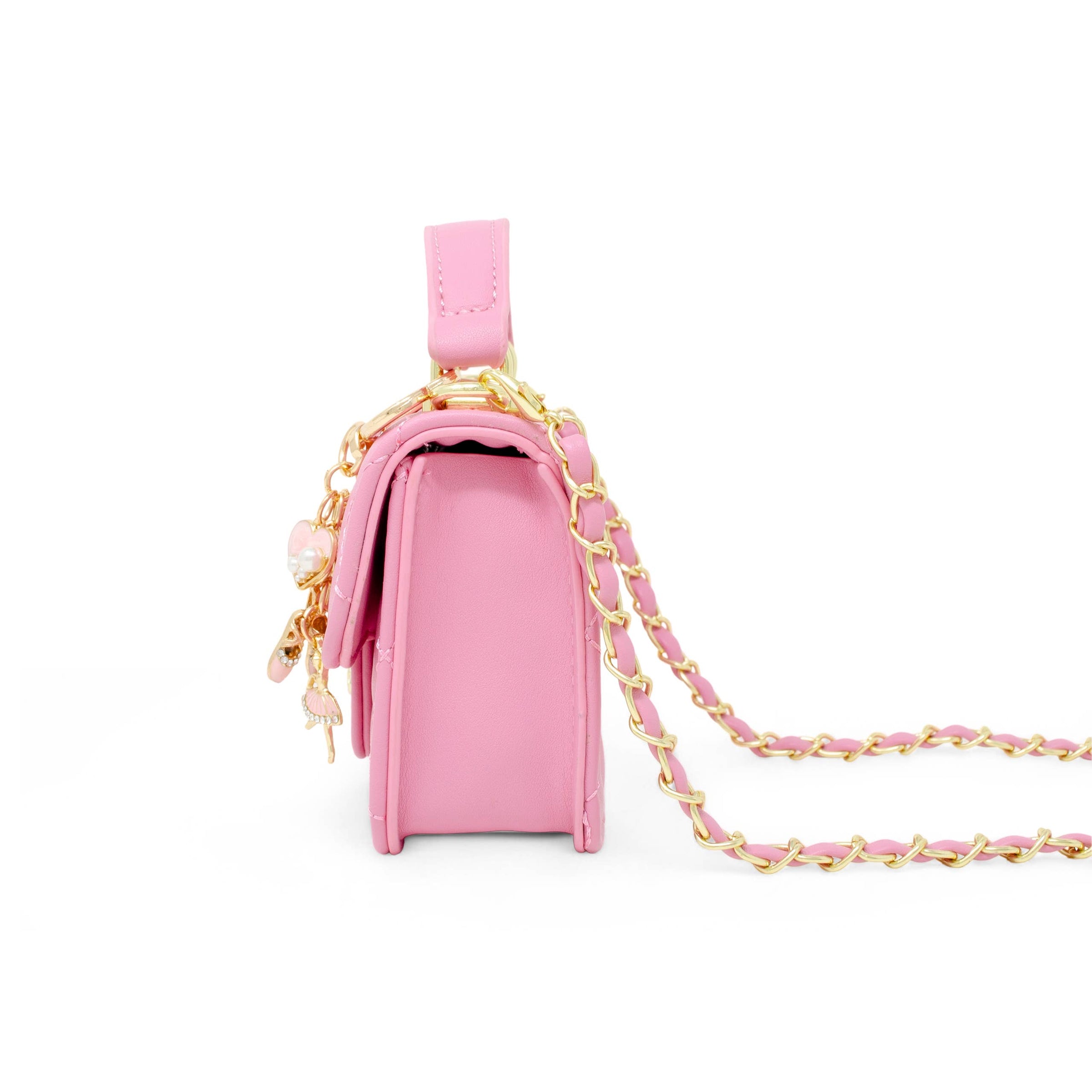Tiny Quilted Ballet Charm Handbag