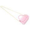 Pearl Handle Message Charm Handbag for Kids: Pink