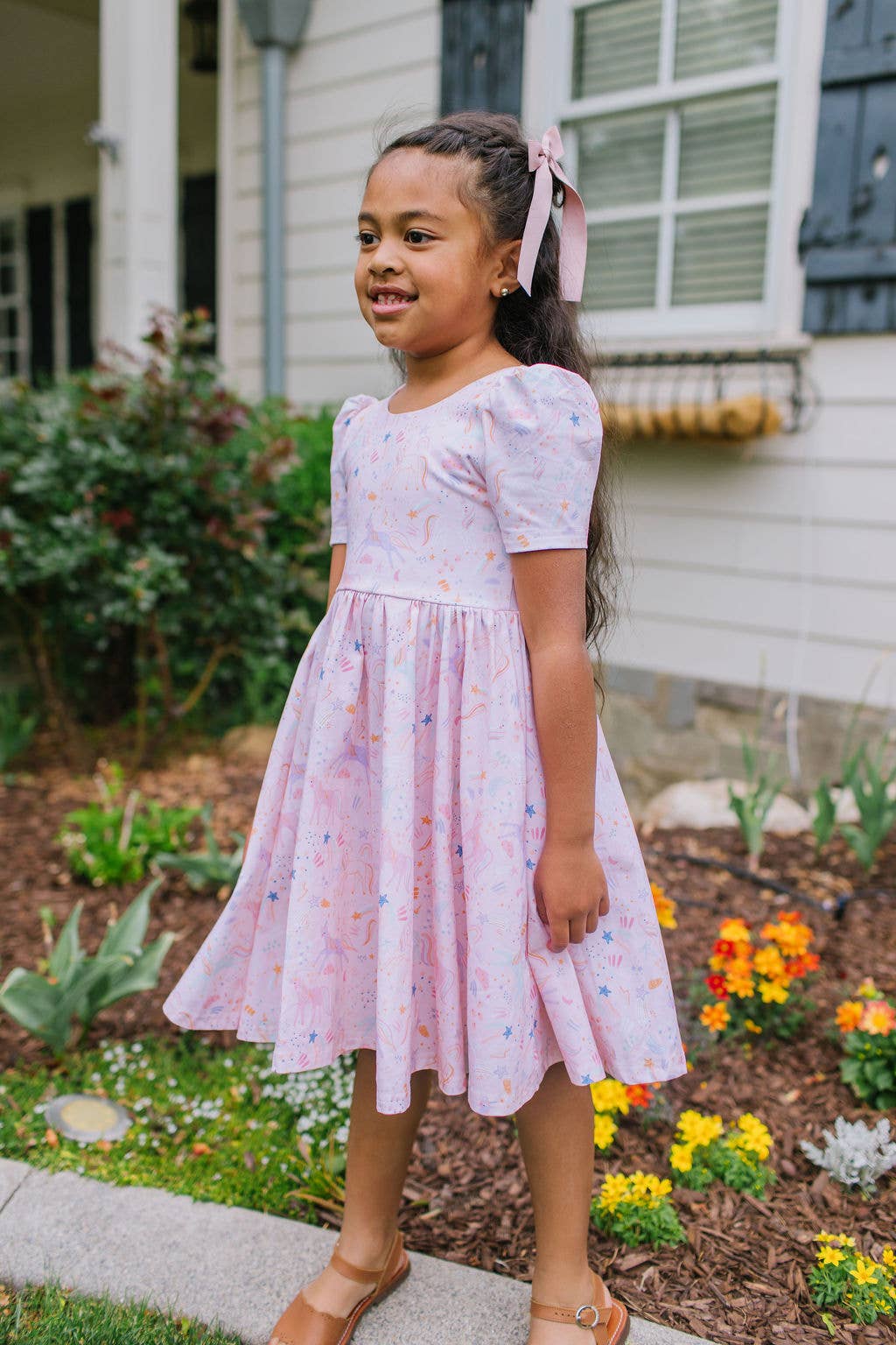 Puff Dress in Dreamy Unicorn