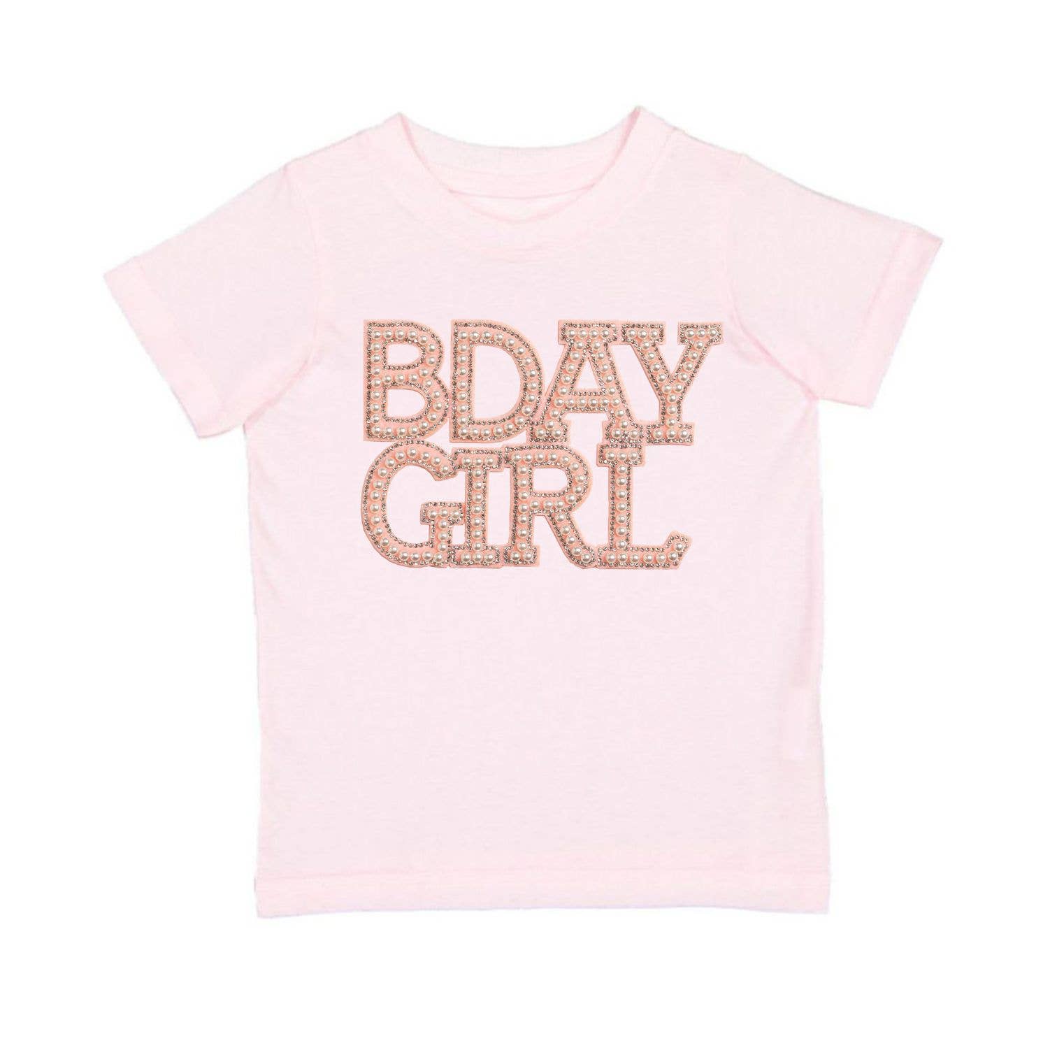 Pearl BDay Girl Patch Short Sleeve T-Shirt - Kids Clothing