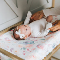 Premium Knit Diaper Changing Pad Cover - Bloom