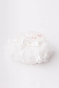 Off White Tutu Bloomer: Newborn-6 Months
