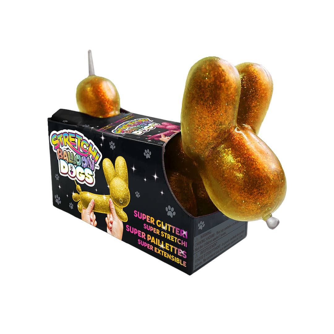 Stretchi Balloon Dog Glitter PDQ