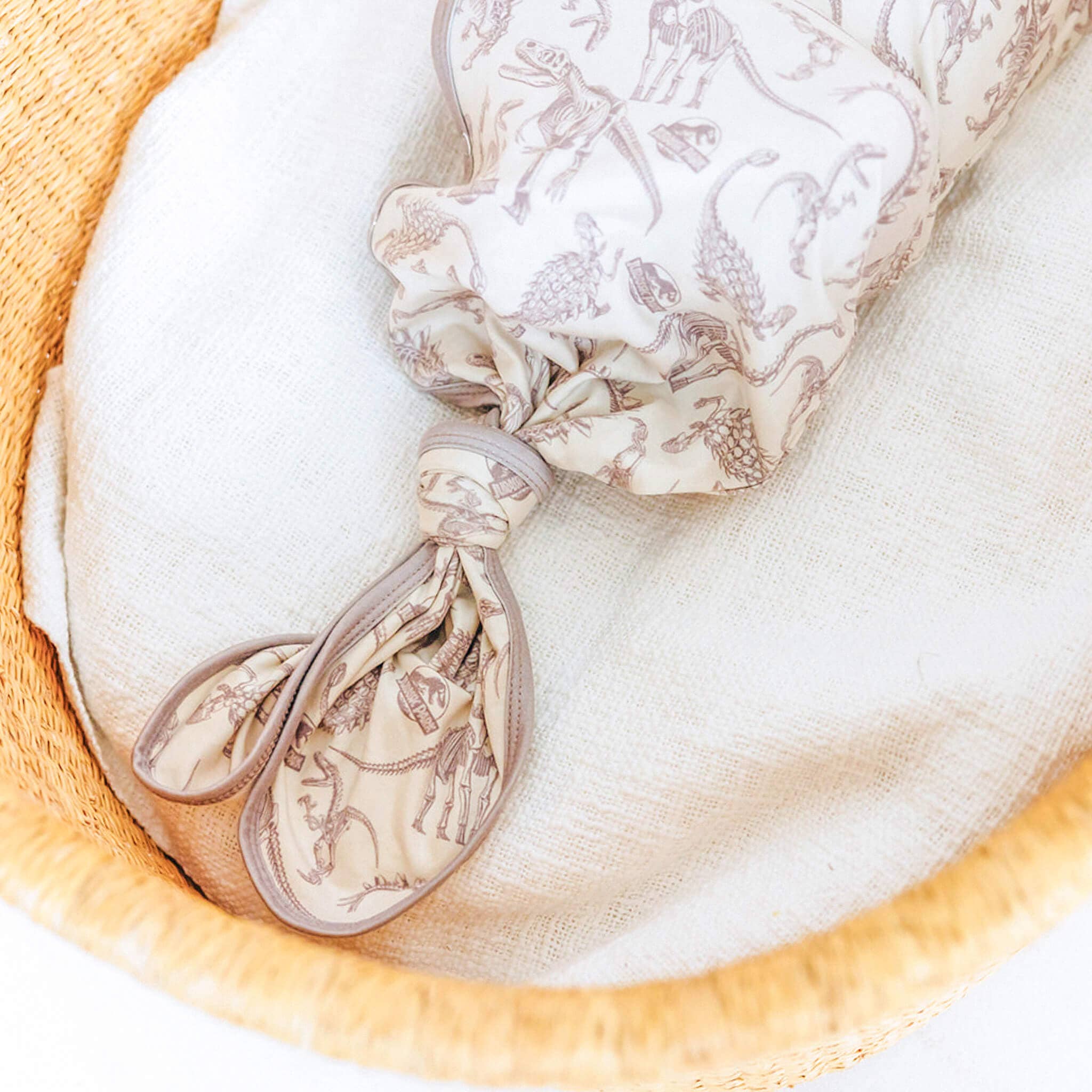 Newborn Knotted Gown - Jurassic Park Fossils