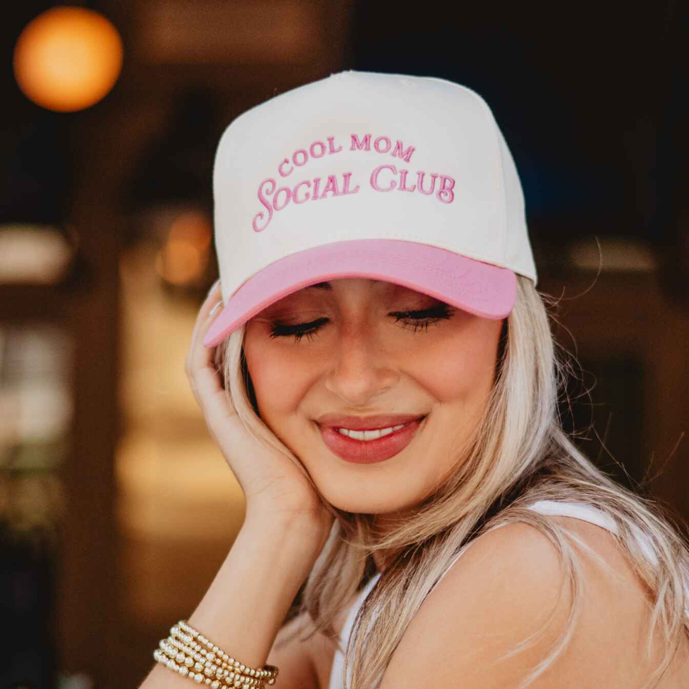 Cool Mom Social Club Retro Two-Toned Hat For Mother's Day