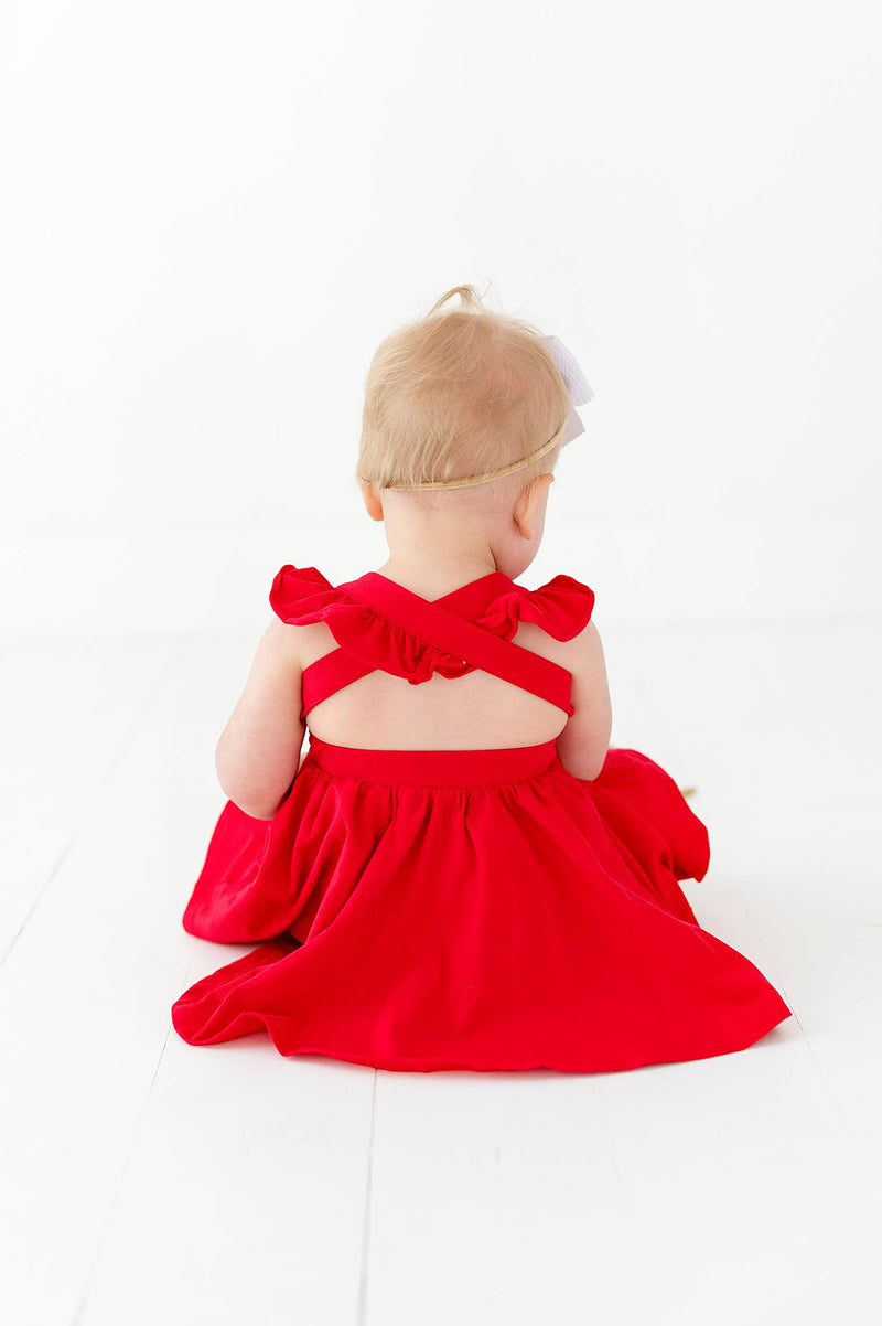 Rosita Dress in Scarlet | Pocket Twirl Dress