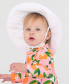 Kids White Sun Protective Hat
