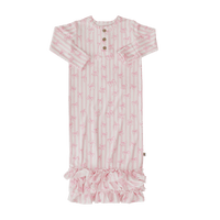 Ruffle Receiving Gown | Tie The Knot
