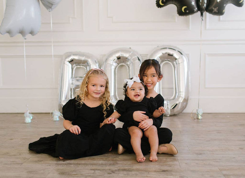 Puff Dress in Midnight