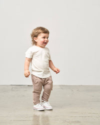 Ribbed Jogger - Mushroom