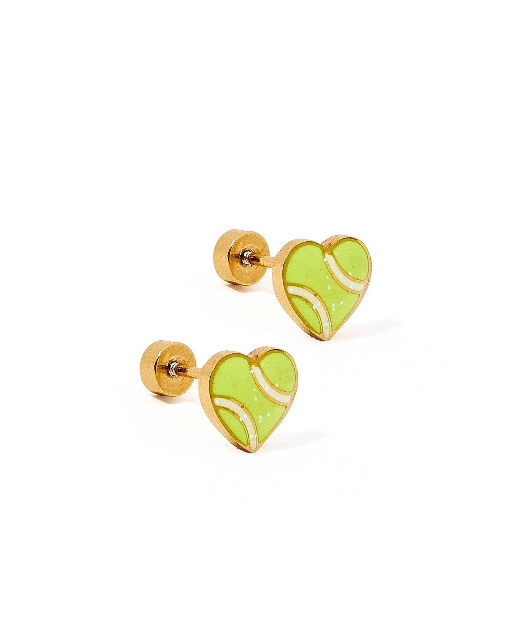 Screwback Stud Earrings - Tennis