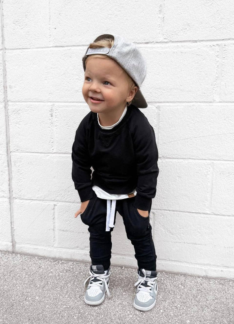 Jogger - Black: 0-3M