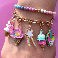 CHARM IT! Gold Swivel Ice Cream Cone Charm