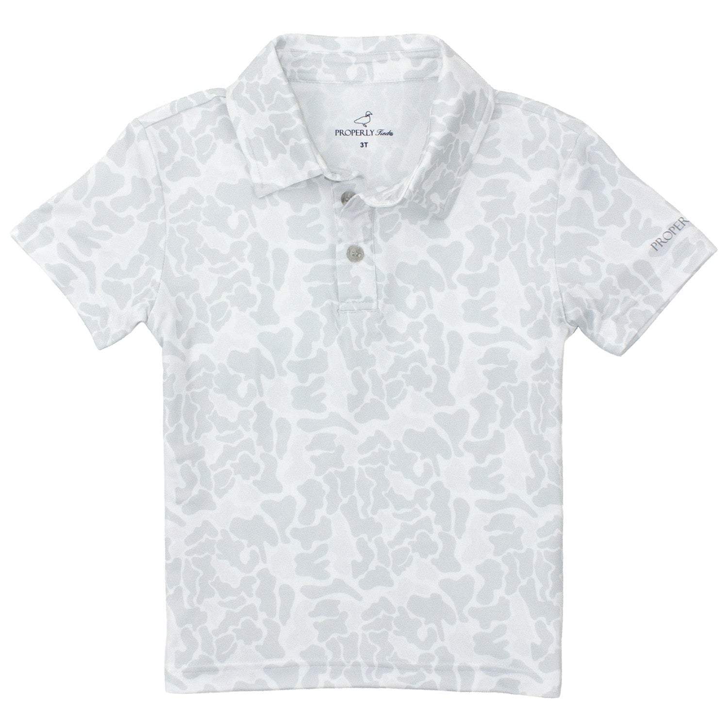 Properly Tied Boys Ravine Polo Snow Camo