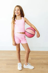 Mila & Rose Gingham Flutter Shorts