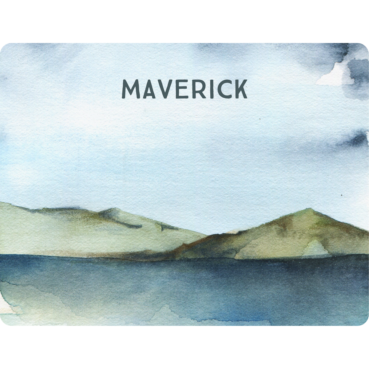 Sugar + Maple Backdrop Blanket | Mountain with Name