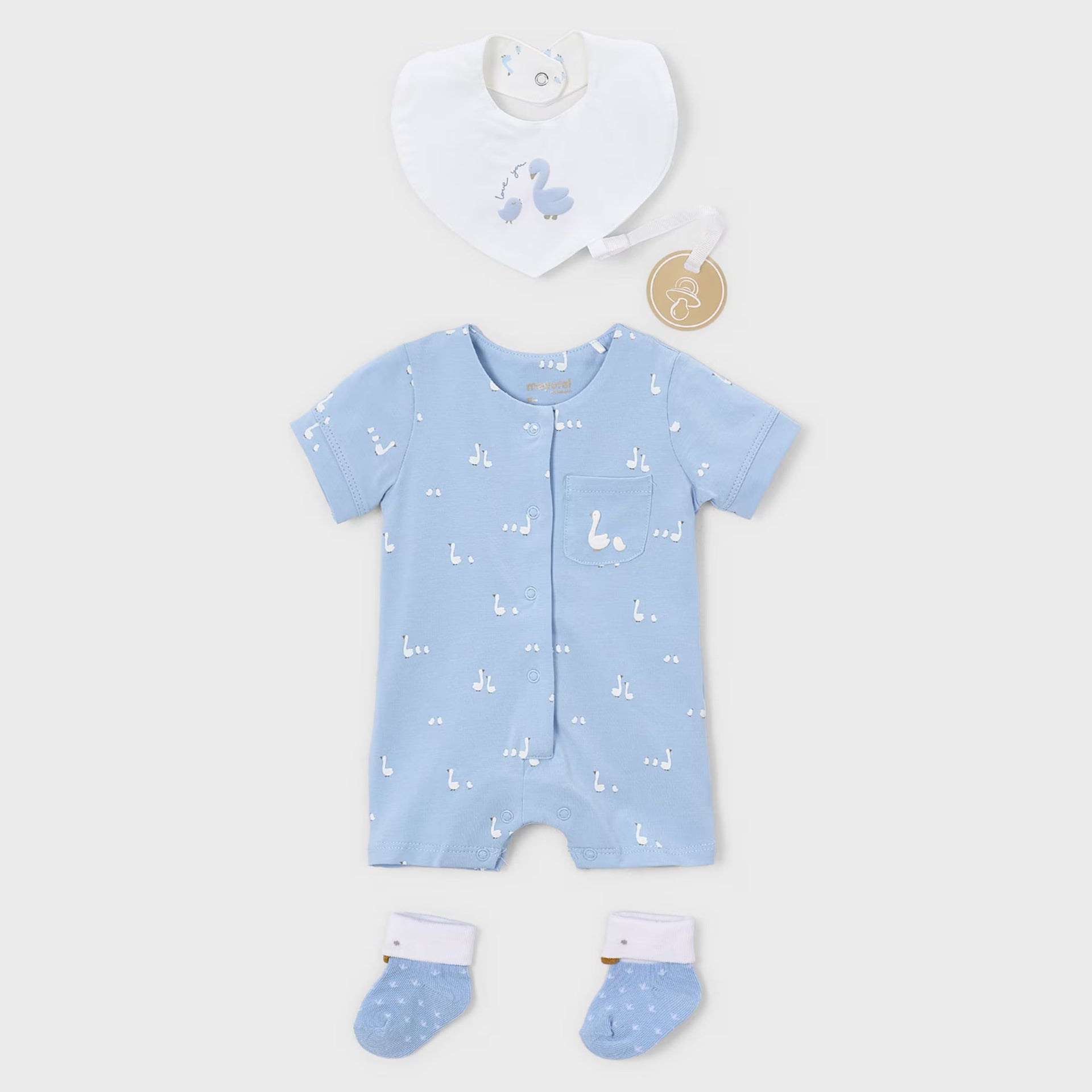 Mayoral Newborn 3-Piece Gift Set | Sky